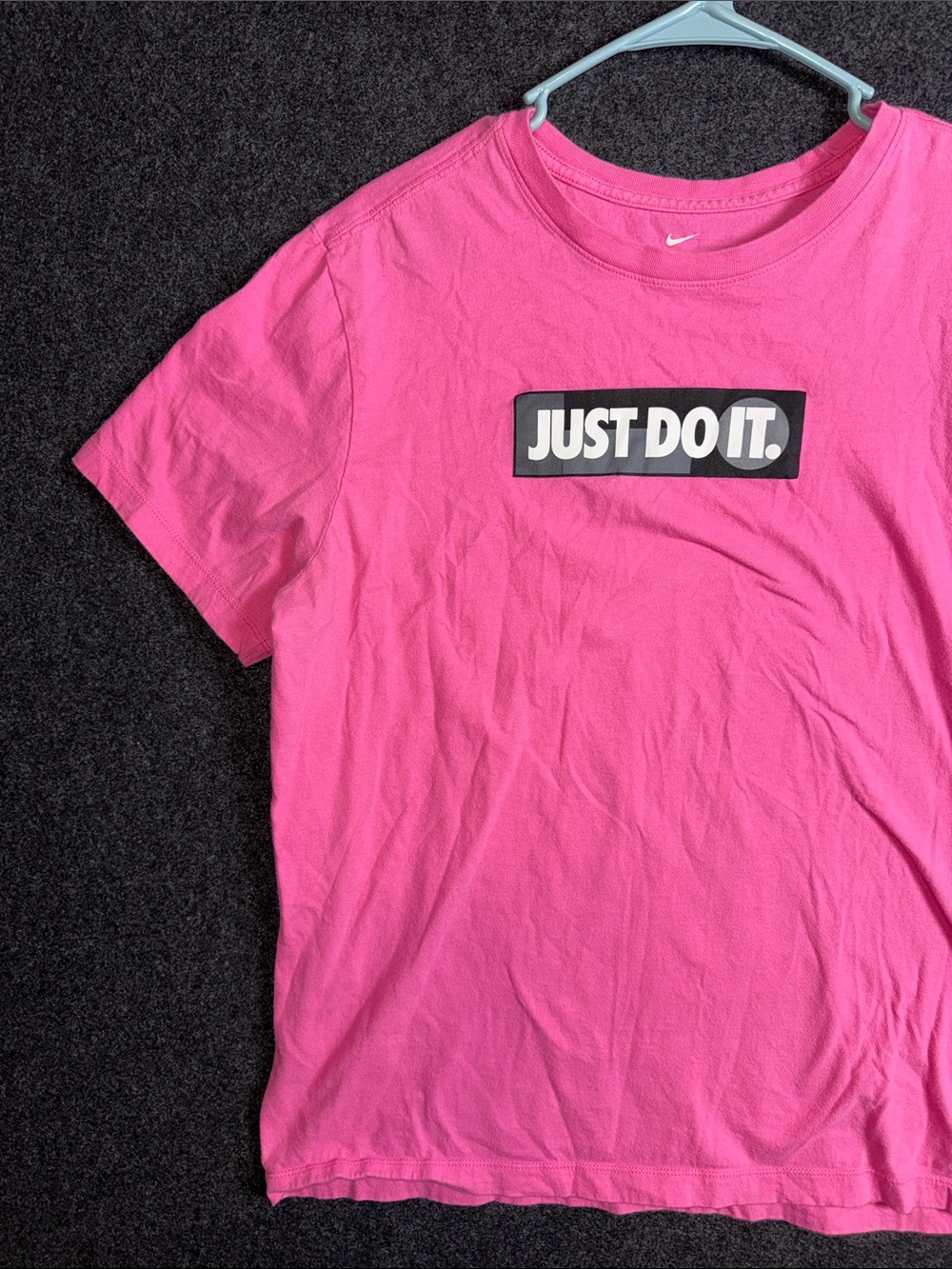 Nike Mens Pink 'Just Do It.' Graphic Tee - Picture 5 of 8